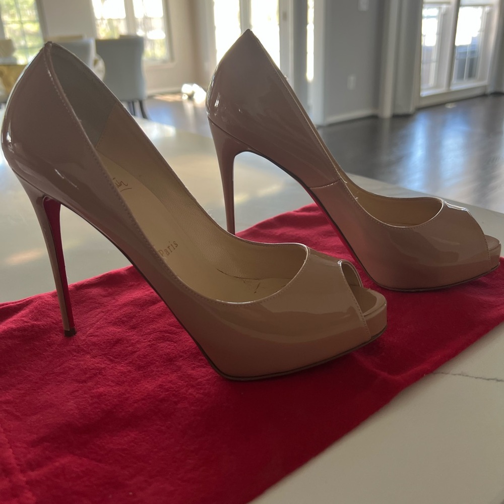 Christian louboutin New Very Prive heels 120mm in nude